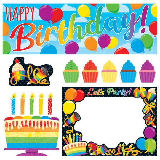 Trend Enterprises® Rainbow Birthday Wipe Off® Learning Set | Michaels®